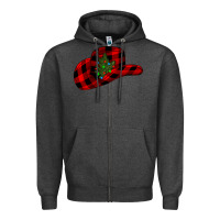 Charcoal Heather cowboy christmas Zipper Hoodie - CowhideDigitalArt