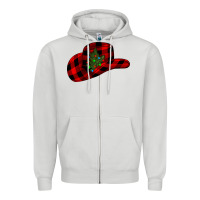 Dove Grey cowboy christmas Zipper Hoodie - CowhideDigitalArt