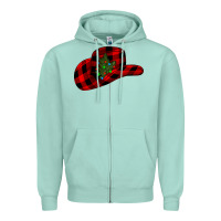 Seafoam cowboy christmas Zipper Hoodie - CowhideDigitalArt