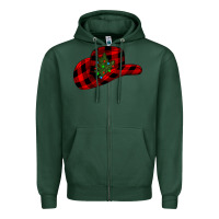 Sports Green cowboy christmas Zipper Hoodie - CowhideDigitalArt
