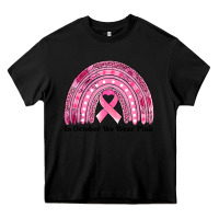 Black in october we wear pink breast cancer awareness rainbow Heavy Core Tee - Jasminsmagicworld