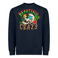 Navy Beautiful Crazy Summer Heavyweight Sweatshirt - CowhideDigitalArt