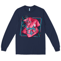 Navy nurse scrub life olivia Long Sleeve Tee - OliviaCreatesArt