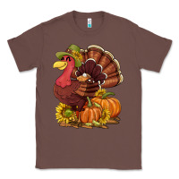 Chestnut Thanksgiving turkey with pumpkin and sunflower Classic Tee - NancyCooperArtShop