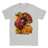 Moon Dust Thanksgiving turkey with pumpkin and sunflower Classic Tee - NancyCooperArtShop