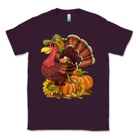 Plum Thanksgiving turkey with pumpkin and sunflower Classic Tee - NancyCooperArtShop