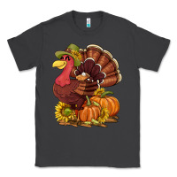 Smoke Thanksgiving turkey with pumpkin and sunflower Classic Tee - NancyCooperArtShop