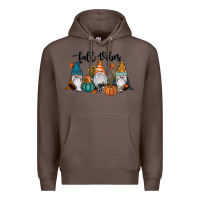 Coffee Fall Vibes Gnomes Premium Hoodie - RanaPortraitStore