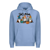Colony Blue Fall Vibes Gnomes Premium Hoodie - RanaPortraitStore