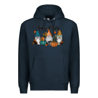 Navy Fall Vibes Gnomes Premium Hoodie - RanaPortraitStore