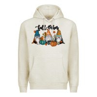 Oatmeal Heather Fall Vibes Gnomes Premium Hoodie - RanaPortraitStore
