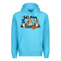 Ocean Blue Fall Vibes Gnomes Premium Hoodie - RanaPortraitStore