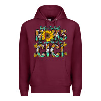 Burgundy only the best moms get promoted to cici Premium Hoodie - CowhideDigitalArt