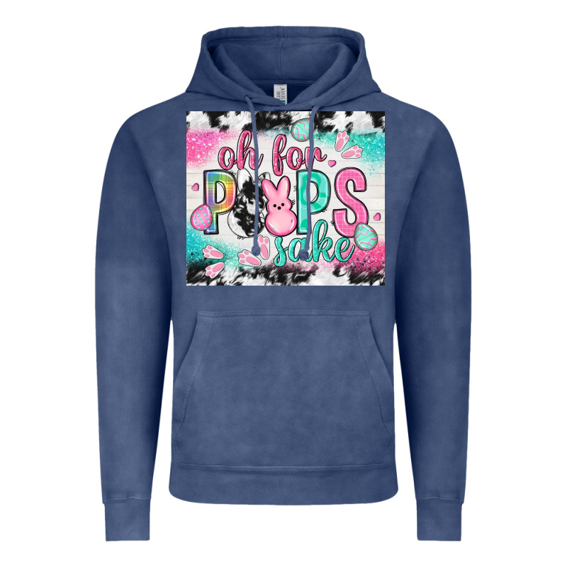Oh For Peeps Sake With Cowhide Tumbler Easter Day Vintage Hoodie by HowdyJamesFarm | Teevron