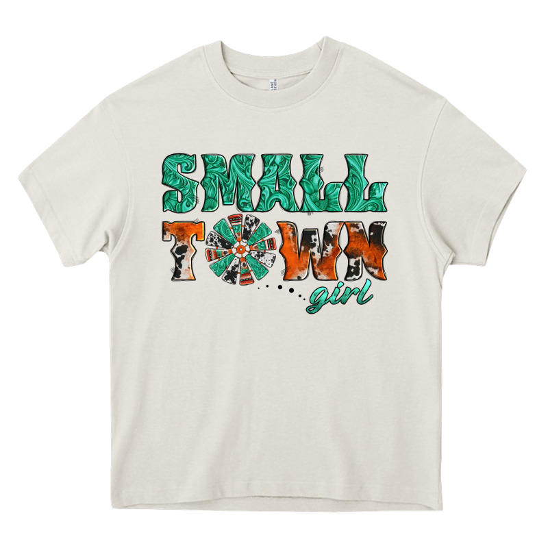 Small Town Girl Western Windmill Heavy Core Tee by Jasminsmagicworld | Teevron