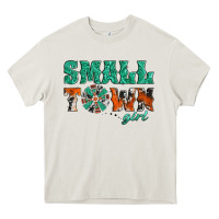 Cream small town girl western windmill Heavy Core Tee - Jasminsmagicworld