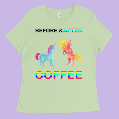 Before After Coffee Ladies Tee Designed By Bettercallsaul