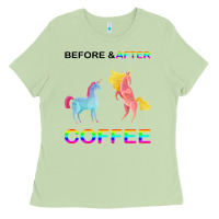 Matcha Before After Coffee Ladies Tee - Bettercallsaul