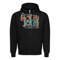 Black have a holly jolly christmas Zipper Hoodie - CowhideDigitalArt