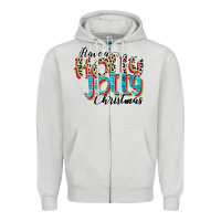 Dove Grey have a holly jolly christmas Zipper Hoodie - CowhideDigitalArt