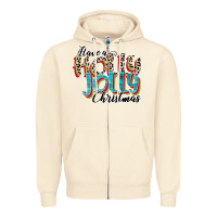 Sandshell have a holly jolly christmas Zipper Hoodie - CowhideDigitalArt