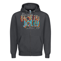 Smoke have a holly jolly christmas Zipper Hoodie - CowhideDigitalArt