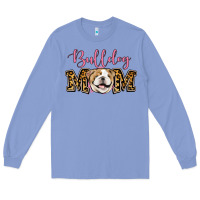 Colony Blue Bulldog Mom Long Sleeve Tee - Jasminsmagicworld