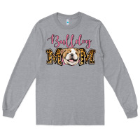 Heather Grey Bulldog Mom Long Sleeve Tee - Jasminsmagicworld