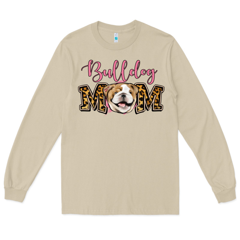 Bulldog Mom Long Sleeve Tee by Jasminsmagicworld | Teevron