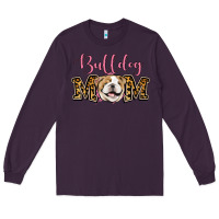 Plum Bulldog Mom Long Sleeve Tee - Jasminsmagicworld