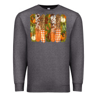 Charcoal Heather fall brushstrokes Premium Sweatshirt - BarkalooDesign