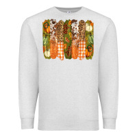 Oatmeal Heather fall brushstrokes Premium Sweatshirt - BarkalooDesign