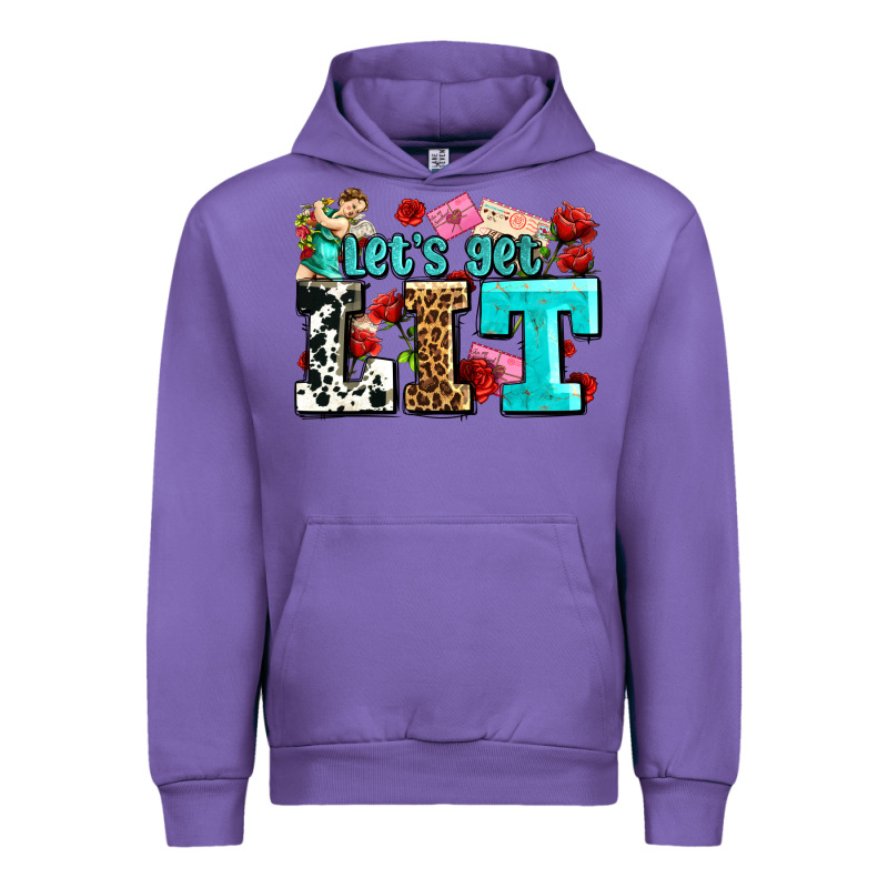 Valentines Day Lets Get Lit Urban Hoodie by AdoDesignShop | Teevron