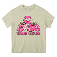 Mossy tackle cancer pumpkins football and ribbon breast cancer awareness Heavy Core Tee - Jasminsmagicworld