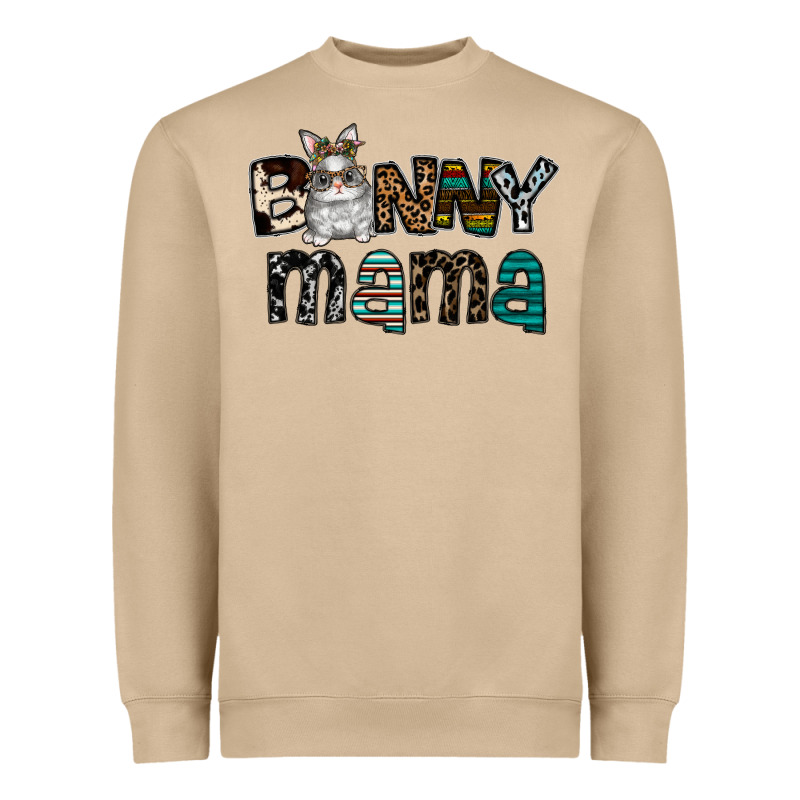 Bunny Mama Heavyweight Sweatshirt by CowhideDigitalArt | Teevron