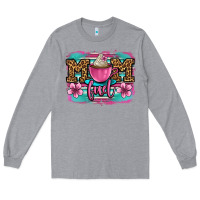 Heather Grey mom fuel coffee cup Long Sleeve Tee - OliviaCreatesArt