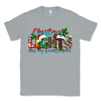 Heather Grey christmas lights are my favorite Classic Tee - texasbilliewilder