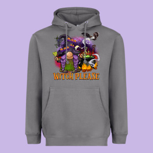 Witch Please Heavyweight Hoodie Designed By Barkaloodesign