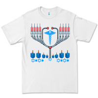 White jewish hanukkah chanukah doctor medical menorah  gifts Premium Tee - trangStudio