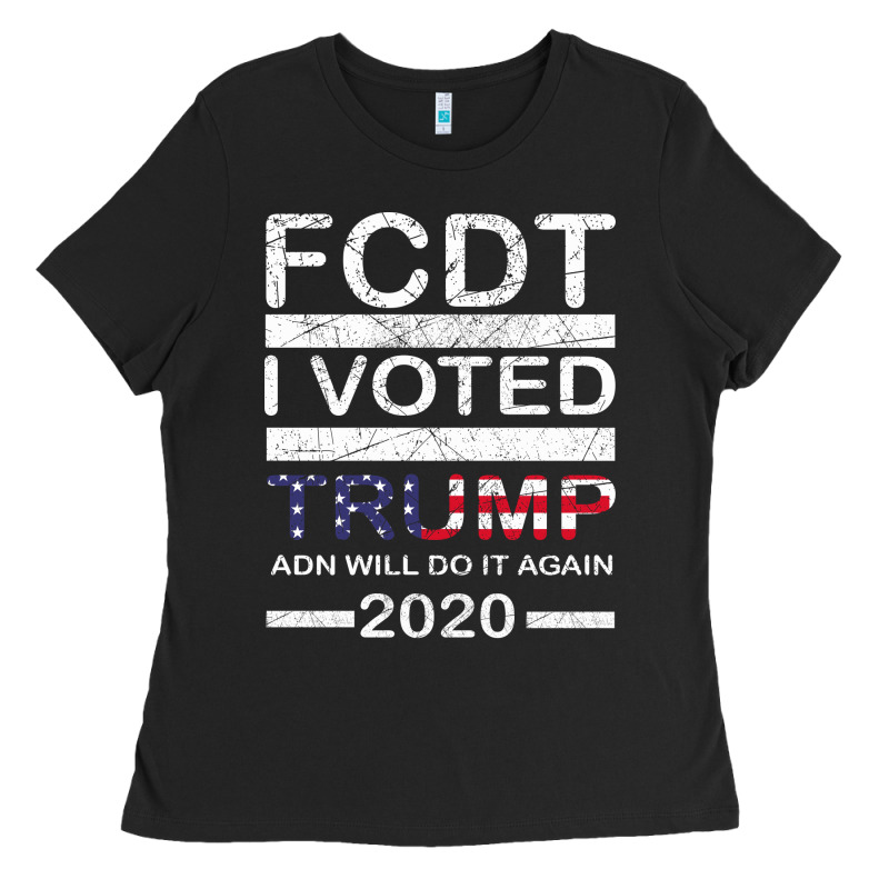 Hell Yeah I Voted Trump And Will Do It Again 2020 Ladies Tee by Bettercallsaul | Teevron