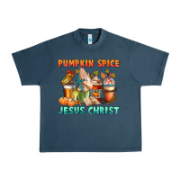 Midnight Navy pumpkin spice and jesus christ Urban Heavy Tee - CowGirlArtShop