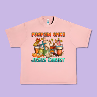 Pumpkin Spice And Jesus Christ Urban Heavy Tee Designed By Cowgirlartshop