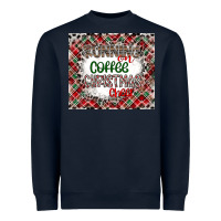 Running On Coffee And Christmas Heavyweight Sweatshirt | Teevron