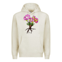 Oatmeal Heather Bitterroot Flower Premium Hoodie - LillyAllenDesigns