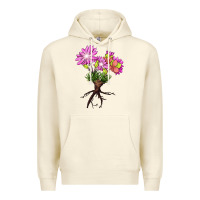 Sandshell Bitterroot Flower Premium Hoodie - LillyAllenDesigns