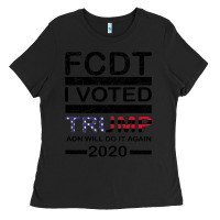 Black hell yeah i voted trump and will do it again 2020 Ladies Tee - Bettercallsaul