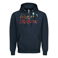 Navy keep christ in christmas Zipper Hoodie - CowhideDigitalArt
