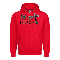 Red keep christ in christmas Zipper Hoodie - CowhideDigitalArt