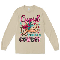 Mushroom cupid find me a cowboy Long Sleeve Tee - OliviaCreatesArt