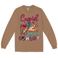 Toasted Coconut cupid find me a cowboy Long Sleeve Tee - OliviaCreatesArt